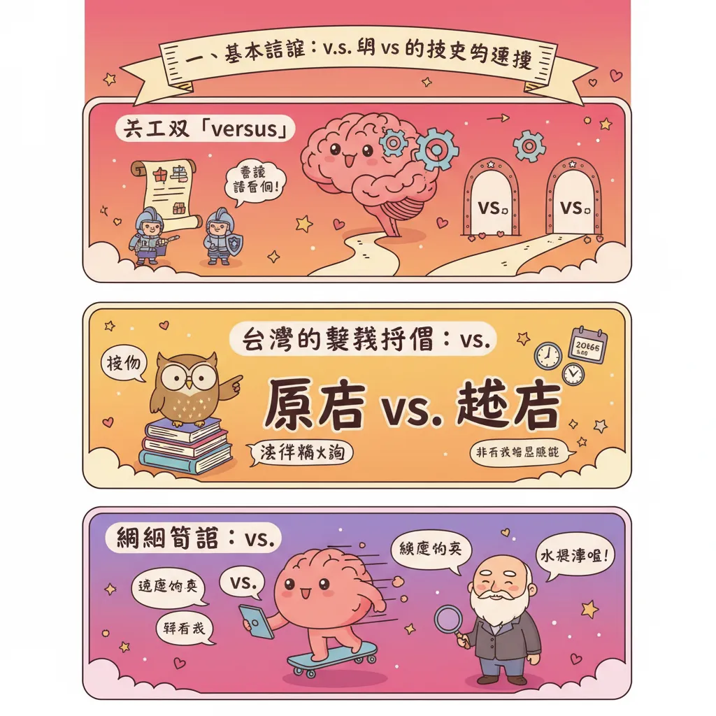 一、基本定義：v.s. 與 vs 的歷史與演變