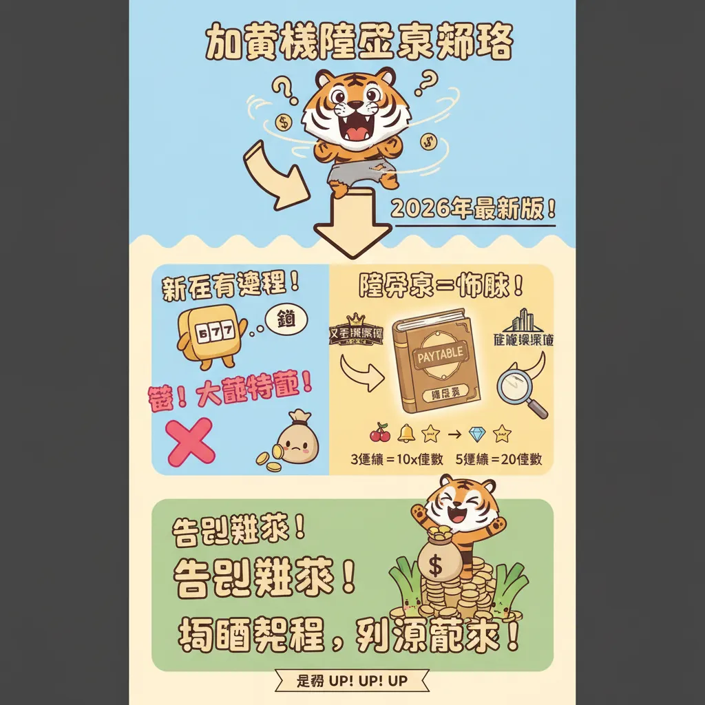 老虎機賠率表怎麼看？搞懂符號組合與倍數纔不會虧