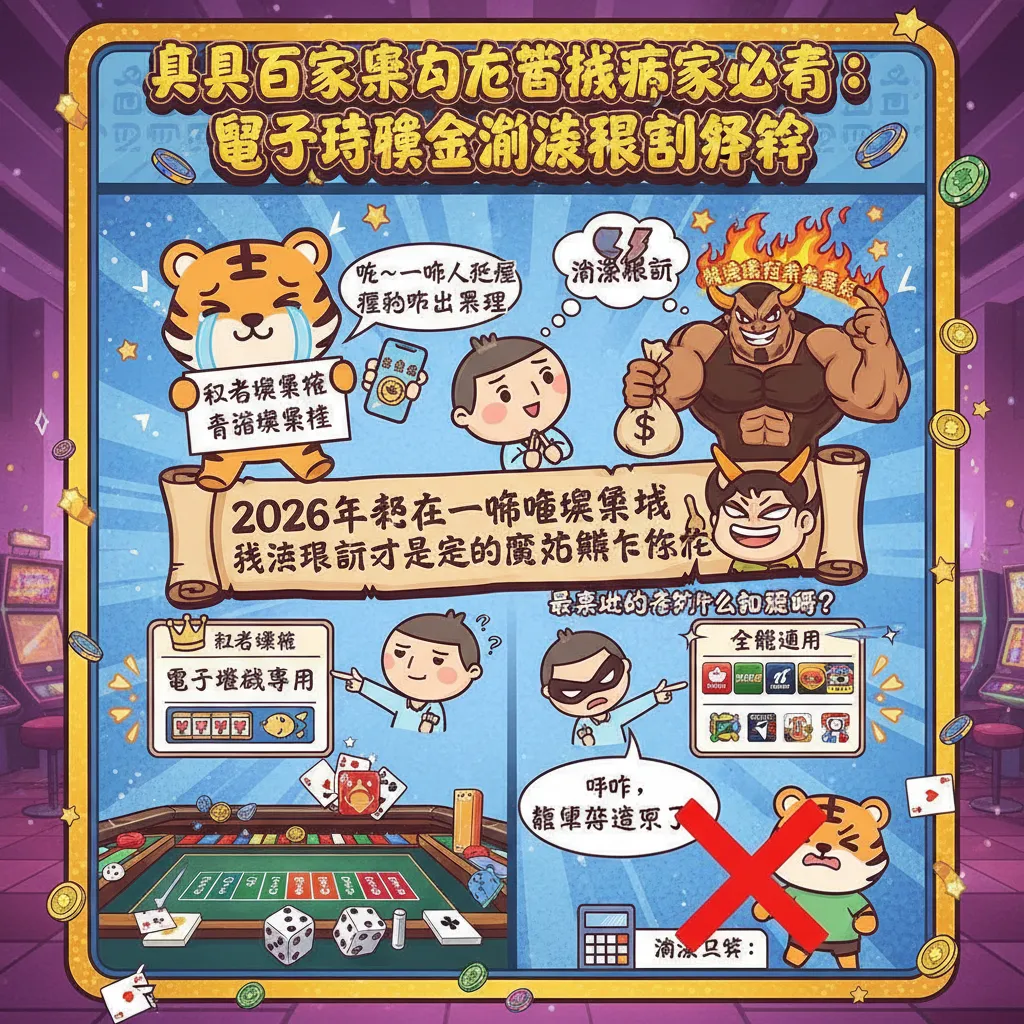 真人百家樂與老虎機玩家必看：電子體驗金流水限制解析