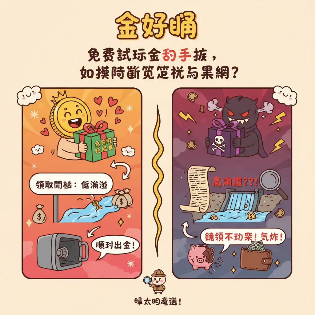 免費試玩金到手後，如何判斷正規與黑網？